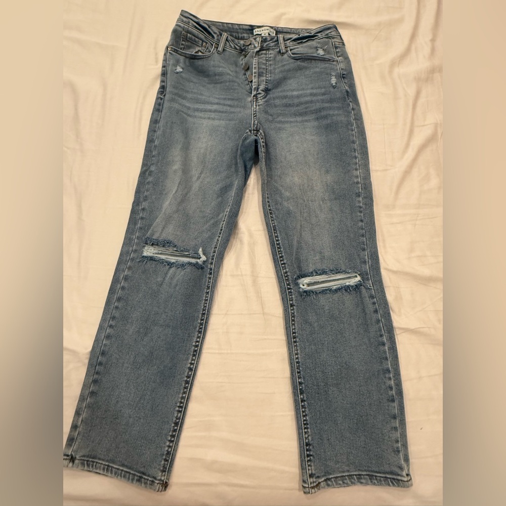 Classic Blue Straight Leg Women's Jeans